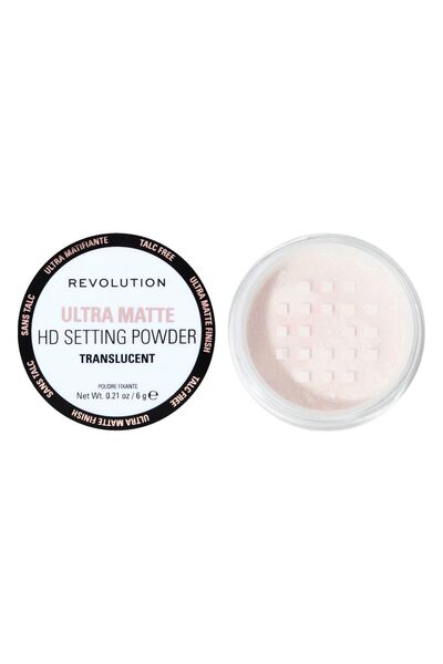 OEM Makeup Revolution, Pudră de fixare liberă mată HD, Mată, Pudră de fixare ...