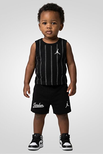 Nike Toddlers Boy 2 Pieces Sleeveless Graphic Print T-Shirt And Shorts Set, B...