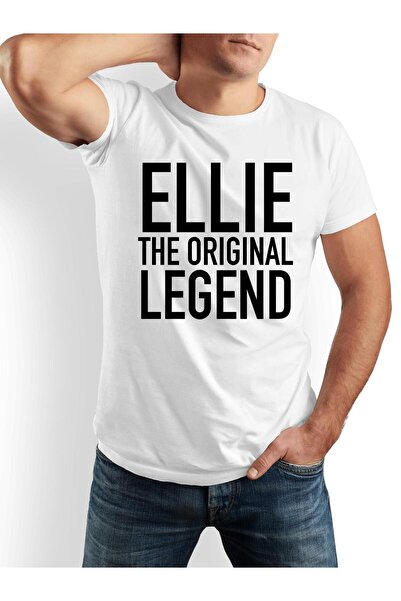 LİNA06 ELLIE THE ORIGINAL LEGEND Men'S Short Sleeve T-Shirt - Humorous Crew N...