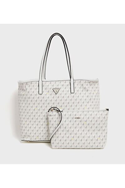 Guess G WAVE II LARGE EKRU KADIN EL ÇANTASI