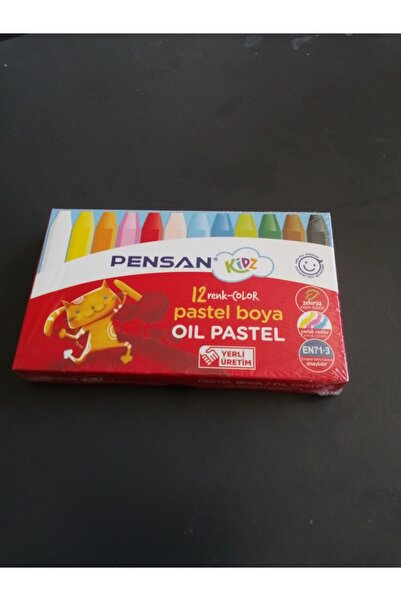 Pensan Kidz 12 Renk Pastel Boya Oil Pastel Seti - Yerli Üretim Non-Toxic