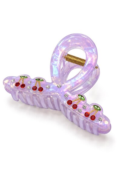 SHAKA Purple Shk2001 Cherry Stone Detailed Latch Buckle
