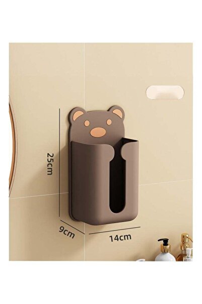 Arabest Wall Mounted Tissue Box Holder Cute Cartoon White for Bathroom