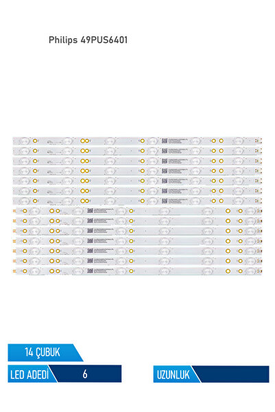 Philips 49PUS6401 14 Parca 49 inc Tv Led Bar