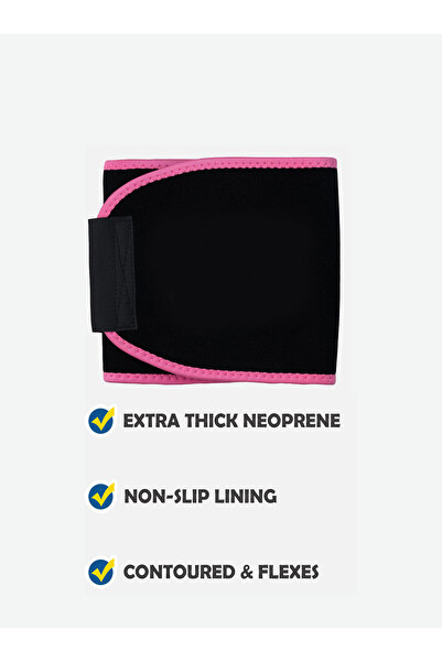 Bayt Aura Neoprene Sweat Waist Trimmer Belt Non Slip Adjustable Waist Support...