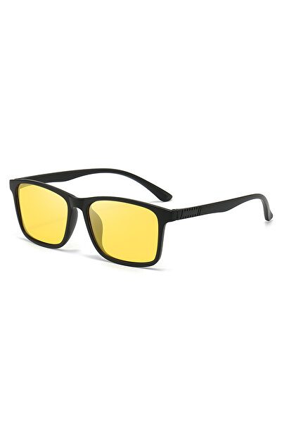 Choice6 Yellow 1/6PCS Fashion Vintage Check Square Sunglasses Uv400 Protectio...