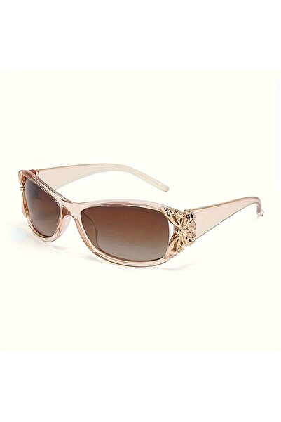 Choice3 Champagne 2026 Butterfly Decorative Fashion Sunglasses Women'S Retro ...