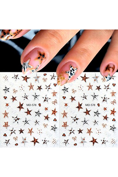 Choice1 GRAY Summer floral beach animal relief nail stickers, used for DIY na...