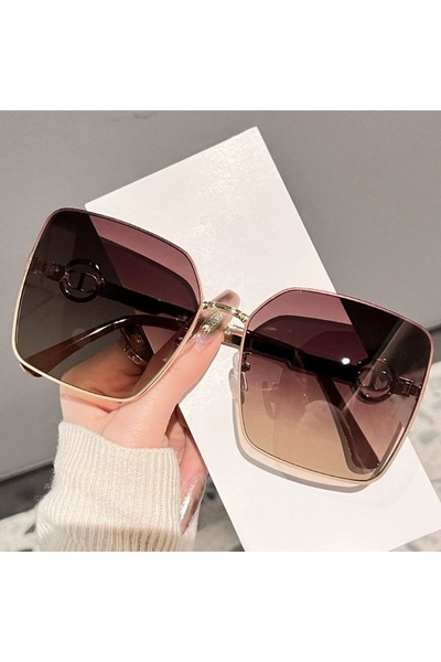 choice2 C1 Large Frame Metal Light Luxury Women's Sunglasses New DS-7981 Fash...