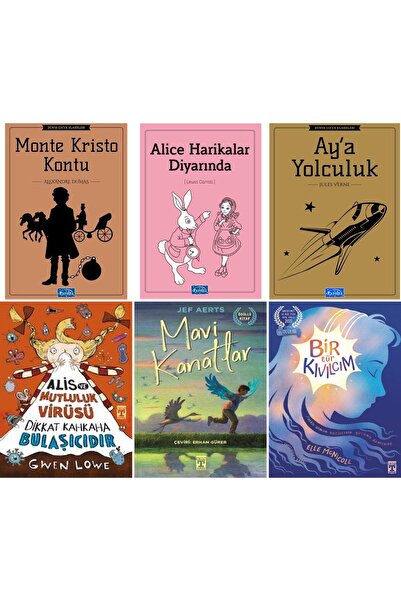 Timaş Çocuk ORTAOKUL 4.5.VE 6.SINIF Alis ve Mutluluk Virüsü,Mavi Kanatlar, Bi...