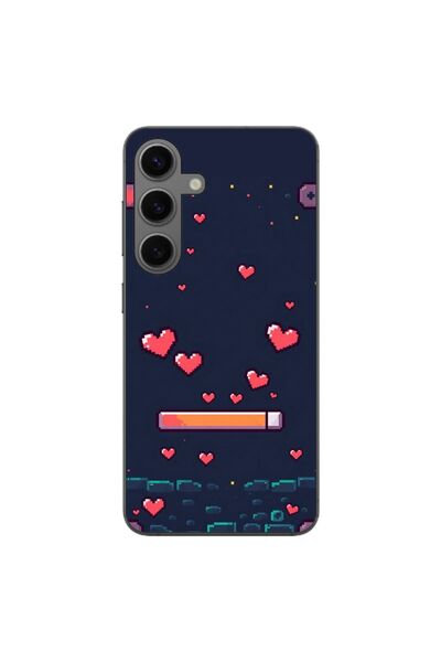 OEM Калъф, съвместим със Samsung Galaxy S24 FE, силиконов гел TPU, с пикселен...