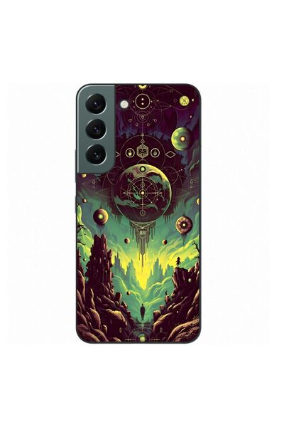 OEM Калъф, съвместим със Samsung Galaxy S22+ Plus, силиконов гел TPU, с мотив...