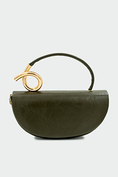 LAMİNTA Aura Gold Detailed Khaki Bag