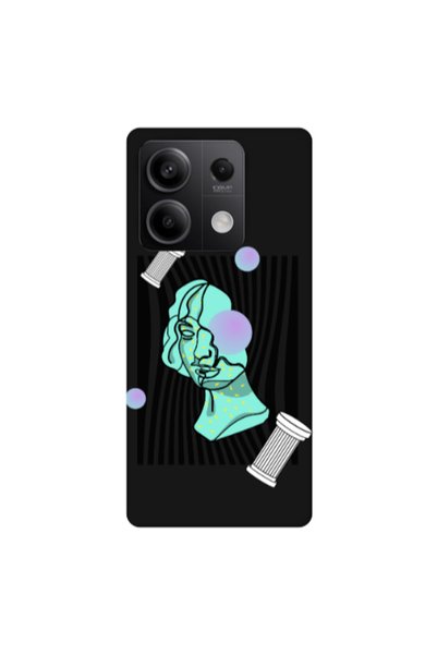 Other Xiaomi Redmi Note 13Pro 5G Columns Black Colored Silicone TPU Θήκη