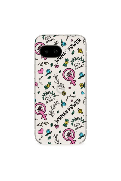 Other Google PIXEL 9A Woman Power Transparent Silicone TPU Θήκη