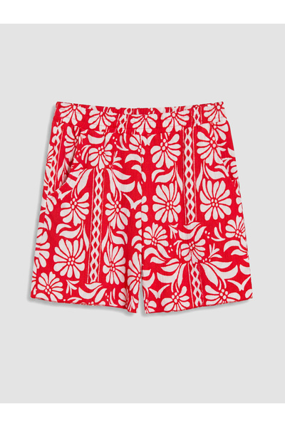 LC Waikiki Șorturi florale pentru fete cu talie elastică