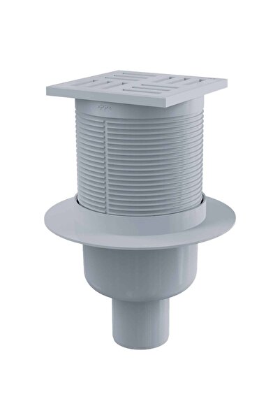 ALCA Sifon de pardoseală 150x150/50mm cu ieșire verticală, cu sistem anti-miros.