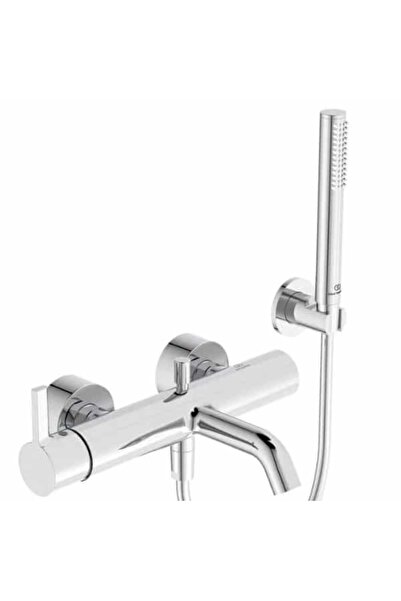 İdeal Standard Baterie de cadă cromată cu montaj pe perete și set de duș incl...