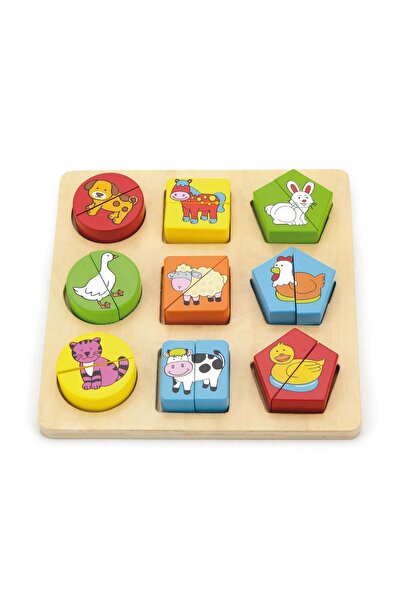 Milly Mally Viga 59585 Puzzle 2-în-1: Animale de fermă