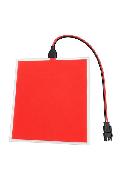 Powermaster PM-37728 100x100mm Elektrominesans (EL) 3V Led Panel Kırmızı Aydı...