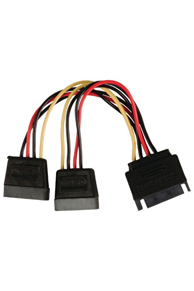 POWERTECH καλώδιο SATA 15pin male σε 2x 15pin female CAB-W012