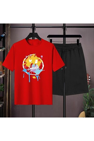 ZEMLİYA Sara Unisex Oversize Shorts Set Short Sleeve T-Shirt Comfortable Fit ...