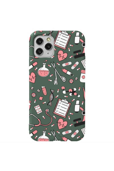 Other Apple iPhone 11 Pro Max Laboratory Dark Green Colored Silicone TPU Θήκη