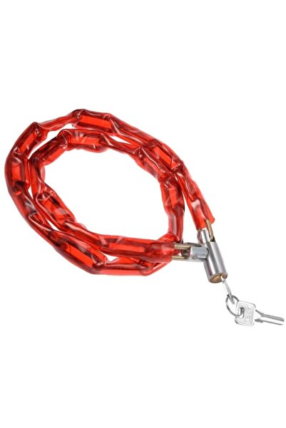 Generic Red Chain Lock with Plastic Cover 90cm