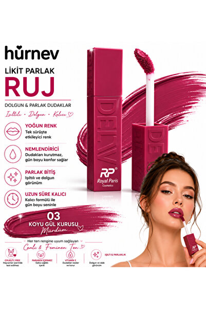 Genel Markalar HÜRNEW likit lipglos ruj 03 mürdüm