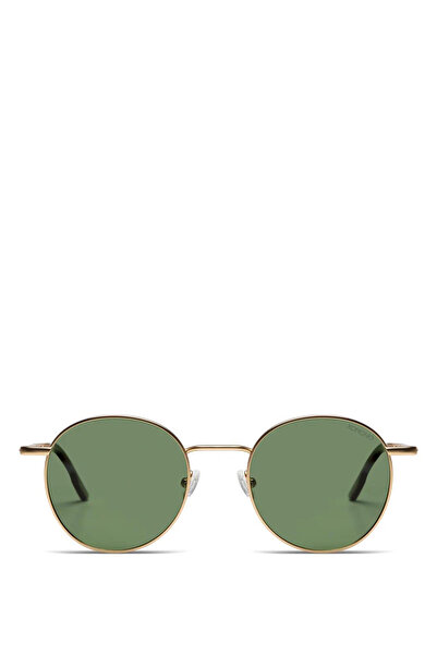 Komono Pete White Gold Metal Unisex Sunglasses