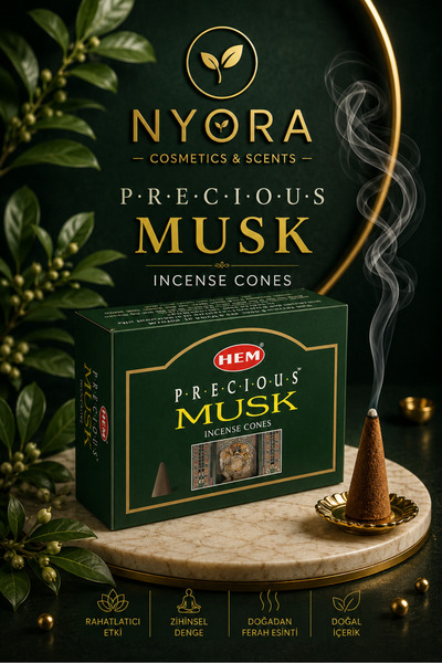 Hem Marka Musk Misk 10 Adet Konik Tütsü