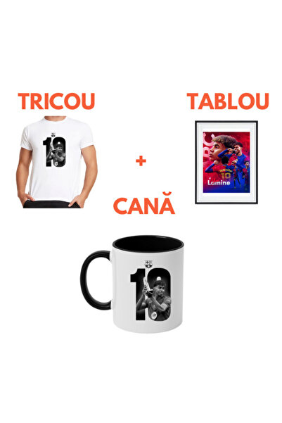 Giftit Pachet cadou Lamine Yamal – Tricou + Cană + Tablou