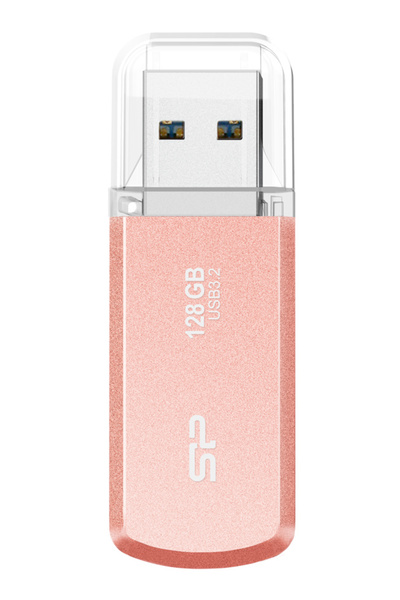 Silicon Power USB Flash Drive Helios 202, 128GB, USB 3.2, ροζ χρυσό