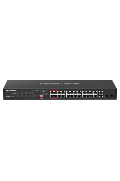 Mercusys Διακόπτης rackmount MS128GP, 28 θύρες Gigabit, PoE+, V1.0