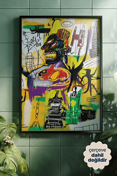 Persona Istanbul Jean-Michel Basquiat "Pyro, 1984" - Neo-Ekspresyonist Sanat ...