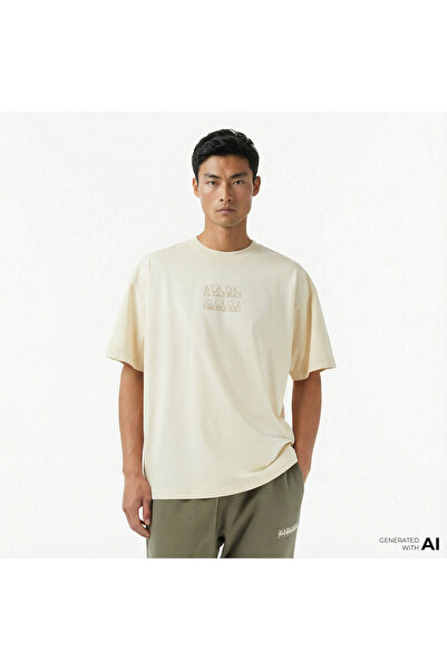 Napapijri Comel Erkek Bej T-Shirt