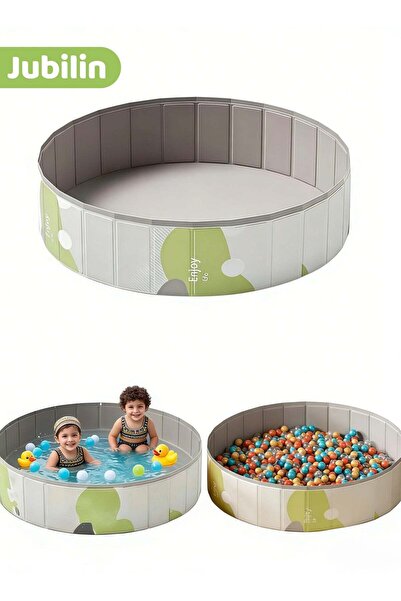 Jubilin Foldable Ball Pit Pool Kids Sand and Water Table Portable Sandbox Swi...