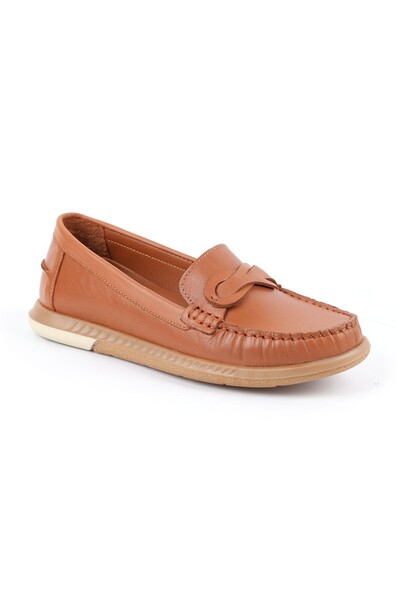 Libero Loafer Shoes Classic Stitched Leather Banded Antique Look Office Casua...