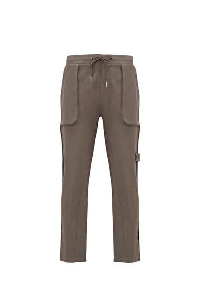 SELENE Men Solid Cotton Pants with Drawstring