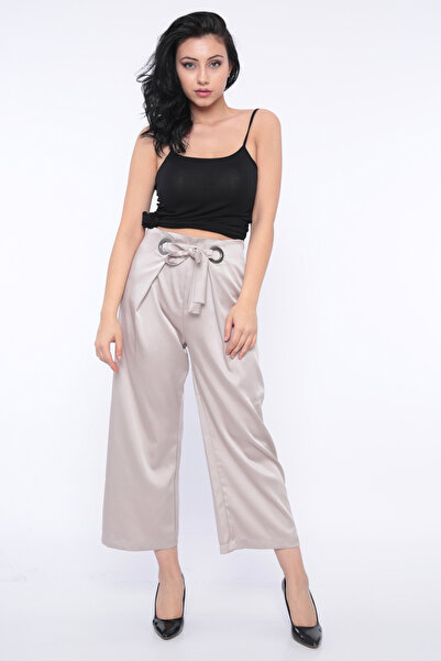 FIRST STYLE Turkish Women's Beige Trousers