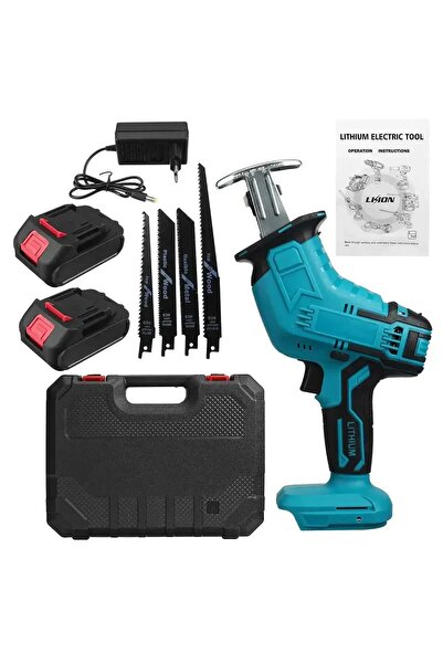 UTILIO ®   Fierăstrău sabie electric profesional de 48V cu 2 baterii Li-Ion d...