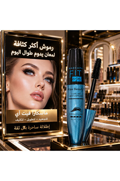 Kiss Beauty Waterproof mascara that thickens and lengthens eyelashes from