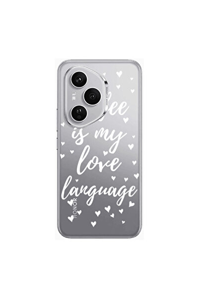 Other Honor Magic 400 Pro Coffe is my love language Transparent Silicone TPU ...