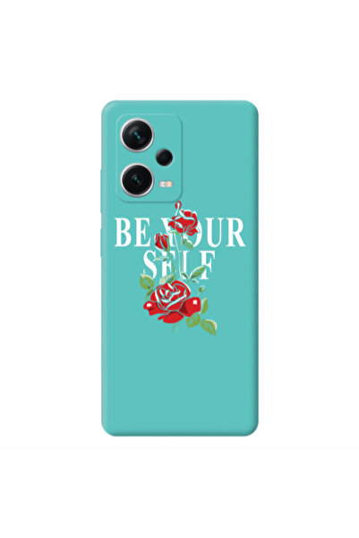 Other Xiaomi Poco X5 Be Your Self Turquoise Colored Silicone TPU Θήκη