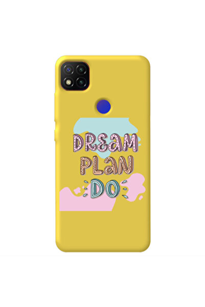 Other Xiaomi Redmi 9c Dream Plan Do Yellow Colored Silicone TPU Θήκη