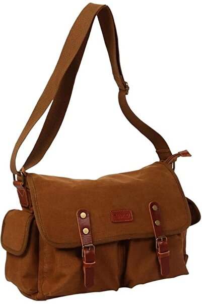 Discovery Adventures Vintage Military Messenger Shoulder Bag for Men, School ...