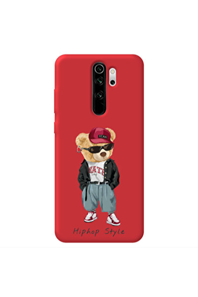 Other Xiaomi Redmi Note 8 Pro Hip hop style Red Colored Silicone TPU Θήκη