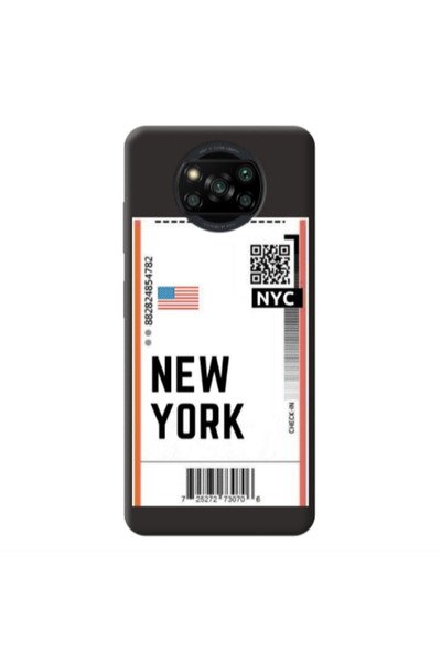 Other Xiaomi Poco X3 /X3 Pro New York NYC Black Colored Silicone TPU Θήκη