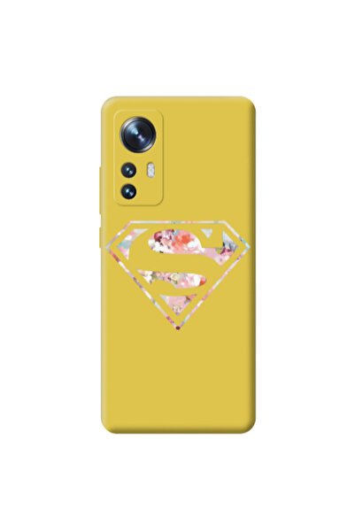 Other Xiaomi Mi 12 Superman logo Yellow Colored Silicone TPU Θήκη