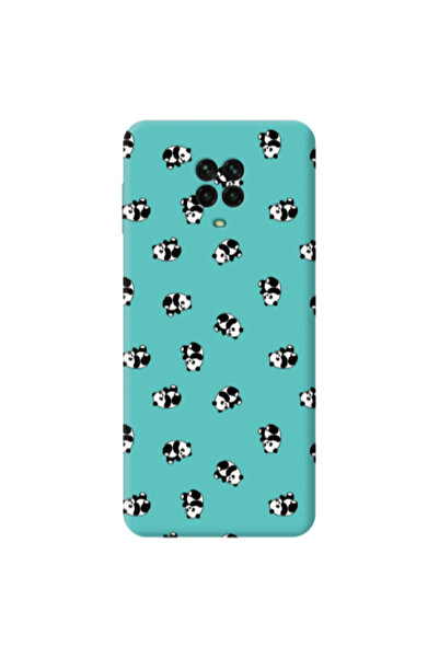 Other Xiaomi Redmi Note 9 Pro Small Pandas Turquoise Colored Silicone TPU Θήκη